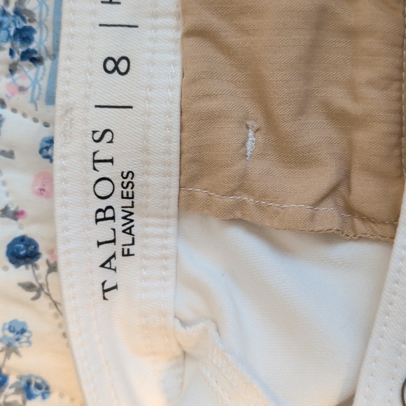 Talbot's Flawless High Waist Wide Crop Curvy Jeans Size 8 - Picture 3 of 4